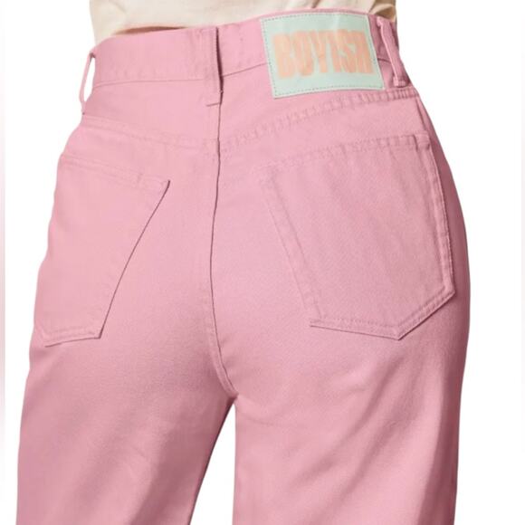 NWOT Boyish - The Charley Wide Leg Tickled Pink Jeans – Sz 27 - Picture 3 of 13